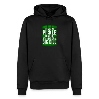 Das ist mein Gurkenkostüm Es ist eine Art großes - Männer Premium Bio Hoodie - Schwarz - Vorne - Nico (187cm)