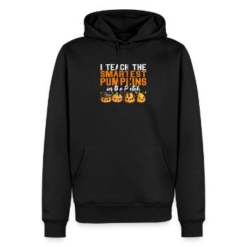 I teach the smartest pumpkins in the patch - Men’s Premium Organic Hoodie - black - Front - Nico (187cm)