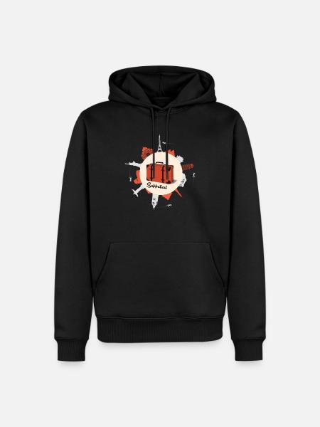 Sabbatical Mænd Kvinder I Sabbatår Time Out - Herre Premium økologisk hoodie - sort