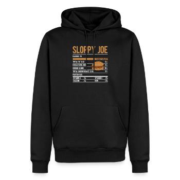 Sloppy Joe Funny Thanksgiving Dinner Essen - Männer Premium Bio Hoodie - Schwarz - Vorne - Nico (187cm)