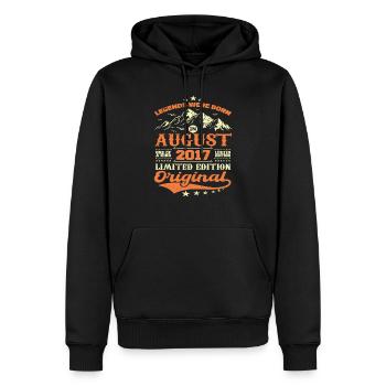 August 2017 Anniversary 2017 legends August - Men’s Premium Organic Hoodie - black - Front - Nico (187cm)