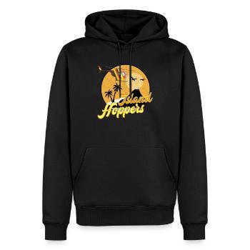 Island hoppers - Männer Premium Bio Hoodie - Schwarz - Vorne - Nico (187cm)
