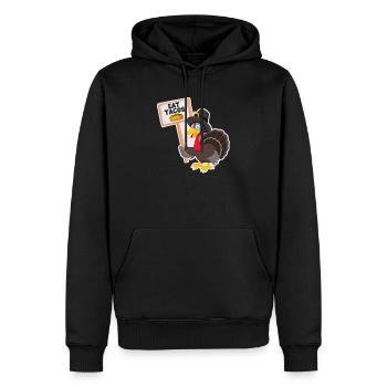 Eat Tacos Thanksgiving Day Funny Turkey Lover - Männer Premium Bio Hoodie - Schwarz - Vorne - Nico (187cm)