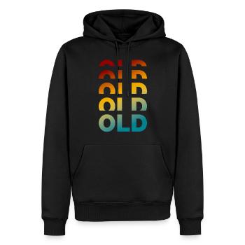 Vintage-Humor der alten Schule, den Großeltern lieben - Männer Premium Bio Hoodie - Schwarz - Vorne - Nico (187cm)