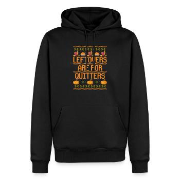 Les restes sont moches merci aux fainéants - Sweat à capuche Premium bio Homme - noir - Devant - Nico (187cm)
