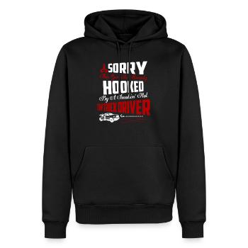 Hooked By A Smokin' Hot Tow Truck Driver Trucking - Männer Premium Bio Hoodie - Schwarz - Vorne - Nico (187cm)