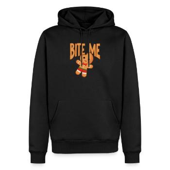 Me Gingerbread Man Funny Christmas Cookie - Sweat à capuche Premium bio Homme - noir - Devant - Nico (187cm)