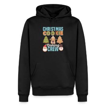 Christmas Cookie Baking Crew Traditioneller - Männer Premium Bio Hoodie - Schwarz - Vorne - Nico (187cm)