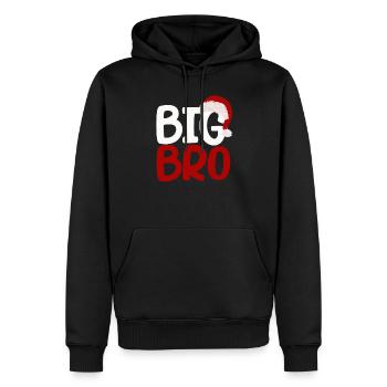 Big Bro Santa Brother Christmas Family Matching - Men’s Premium Organic Hoodie - black - Front - Nico (187cm)