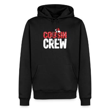 Cousin Crew Santa Christmas Family Matching - Sweat à capuche Premium bio Homme - noir - Devant - Nico (187cm)