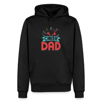 Cheer Dad Cheerleading Cheerleader - Männer Premium Bio Hoodie - Schwarz - Vorne - Nico (187cm)