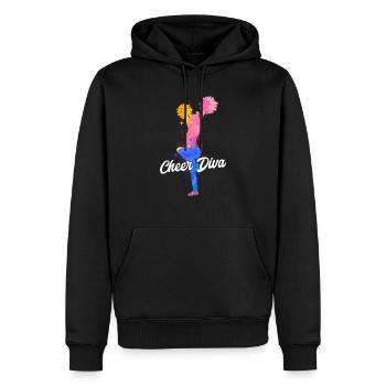 Cheer Diva Cheerleader Cheerleading - Männer Premium Bio Hoodie - Schwarz - Vorne - Nico (187cm)