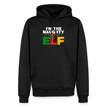 I'm the Evil Elf Christmas Family Matching - Men’s Premium Organic Hoodie - black - Front - Nico (187cm)