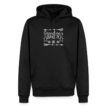 Grandma's Bakery Christmas Cookies Christmas - Sweat à capuche Premium bio Homme - noir - Devant - Nico (187cm)