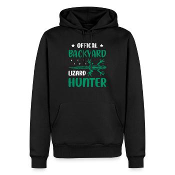 Offical Backyard Lizard Hunter Reptile Lizard Love - Männer Premium Bio Hoodie - Schwarz - Vorne - Nico (187cm)