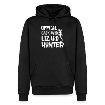 Offical Backyard Lizard Hunter Lizard Lover Reptil - Männer Premium Bio Hoodie - Schwarz - Vorne - Nico (187cm)