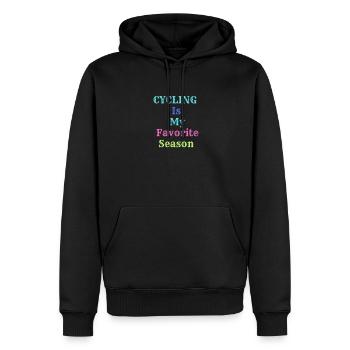 Cycling Is My Favorite Season Cycling Lover Retro - Sweat à capuche Premium bio Homme - noir - Devant - Nico (187cm)