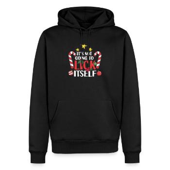 Il ne se léchera pas la luxure de canne à sucre - Sweat à capuche Premium bio Homme - noir - Devant - Nico (187cm)