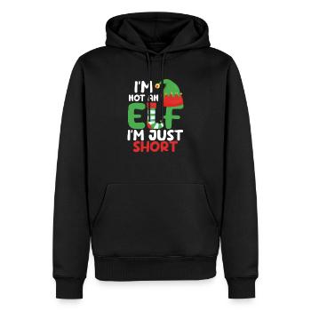 Je ne suis pas un elfe, je suis juste un peu drôle - Sweat à capuche Premium bio Homme - noir - Devant - Nico (187cm)