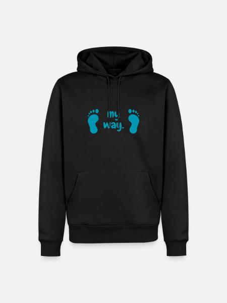MY WAY 2 - Männer Premium Bio Hoodie - Schwarz