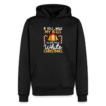Wenn Sie Jingle My Bells I'll Give You A White - Men’s Premium Organic Hoodie - black - Front - Nico (187cm)