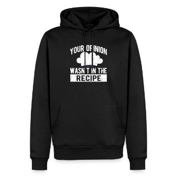 Votre avis n’était pas dans la recette Chef Chef - Sweat à capuche Premium bio Homme - noir - Devant - Nico (187cm)