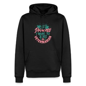 Forget Princess I Want To Be A Veterinarian Doctor - Männer Premium Bio Hoodie - Schwarz - Vorne - Nico (187cm)