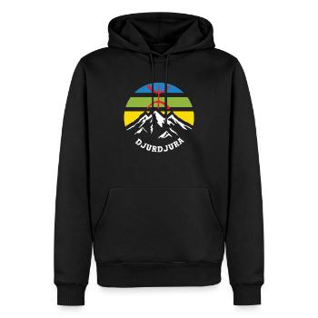 Djurdjura, das wunderschöne kabylische Gebirge - Männer Premium Bio Hoodie - Schwarz - Vorne - Nico (187cm)
