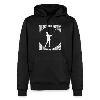 Golfspieler Golfplatz Golfsport Golf Golfverein - Männer Premium Bio Hoodie - Schwarz - Vorne - Nico (187cm)