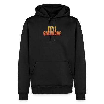 Lustige Samstag Vintage Witzbold Der Woche Witze - Männer Premium Bio Hoodie - Schwarz - Vorne - Nico (187cm)