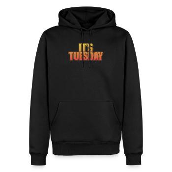 Lustiger Dienstag Vintage Scherzkeks der Woche Witze - Männer Premium Bio Hoodie - Schwarz - Vorne - Nico (187cm)