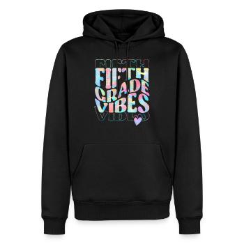 Fifth Grade Vibes 5th Grade Team 1st Day of School - Sweat à capuche Premium bio Homme - noir - Devant - Nico (187cm)