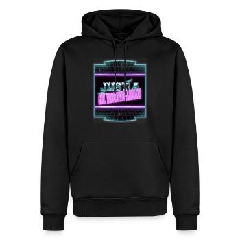 joke love books and cats art readers book children - Männer Premium Bio Hoodie - Schwarz - Vorne - Nico (187cm)