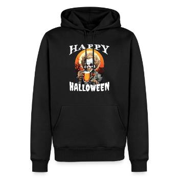 Halloween-Party-Trinkenclowngruseliger clownhexehe - Men’s Premium Organic Hoodie - black - Front - Nico (187cm)