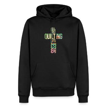 Quilten Whole Lot of Jesus Cross Nähen Quilters - Männer Premium Bio Hoodie - Schwarz - Vorne - Nico (187cm)