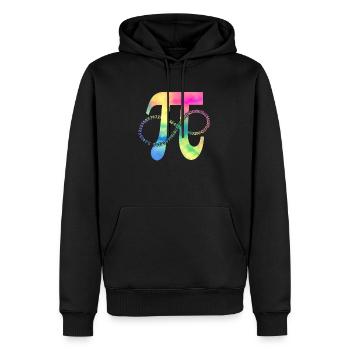Numéro Pi drôle 3,141 Infinity Pi Day Drôle de geek - Sweat à capuche Premium bio Homme - noir - Devant - Nico (187cm)