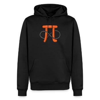 Numéro Pi drôle 3,141 Infinity Pi Day Drôle de geek - Sweat à capuche Premium bio Homme - noir - Devant - Nico (187cm)