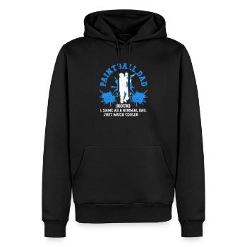 Paintball Dad Definition Funny Paintballing Daddy - Men’s Premium Organic Hoodie - black - Front - Nico (187cm)