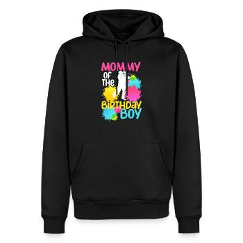 Mama des Geburtstagskindes Paintball Passende - Männer Premium Bio Hoodie - Schwarz - Vorne - Nico (187cm)