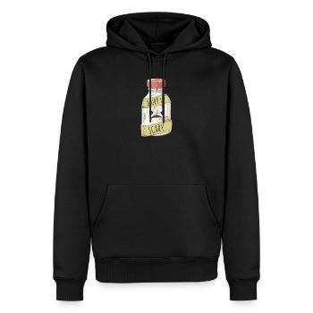 Milchprodukte sind beängstigend laktoseintolerant Cooles veganes Wortspiel - Männer Premium Bio Hoodie - Schwarz - Vorne - Nico (187cm)