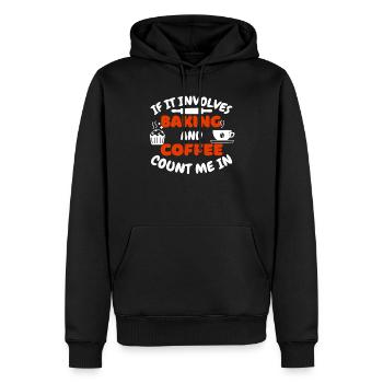 Baker Coffee Confectioner Café Bakery Coffee Baking - Men’s Premium Organic Hoodie - black - Front - Nico (187cm)