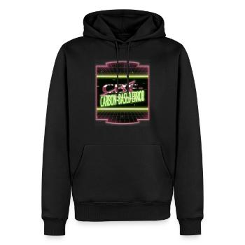 programmation équestre génial hacker citation drôle - Sweat à capuche Premium bio Homme - noir - Devant - Nico (187cm)