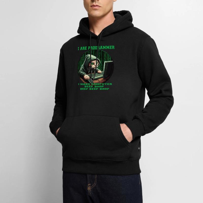 Ich bin Programmierer Männer Premium Bio Hoodie