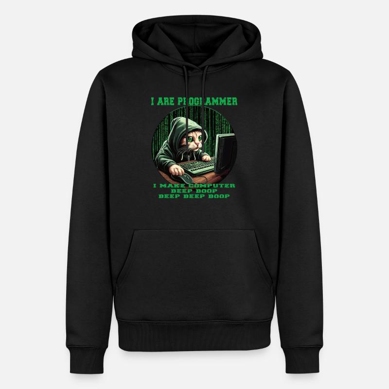 Ich bin Programmierer - Männer Premium Bio Hoodie - Schwarz