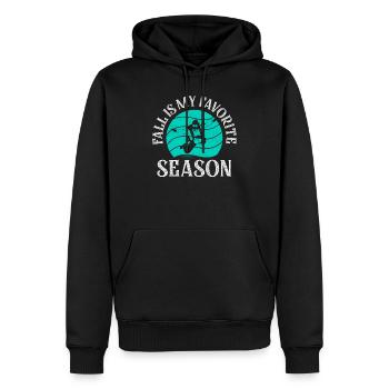 Fall Is My Favorite Season Skydiver Skydiving - Men’s Premium Organic Hoodie - black - Front - Nico (187cm)