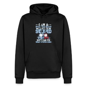 I Am A HVAC Technician AC Tech Installer HVAC Tech - Men’s Premium Organic Hoodie - black - Front - Nico (187cm)