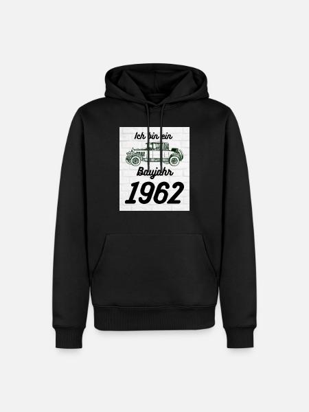 Oldtimer 1962 - Männer Premium Bio Hoodie - Schwarz
