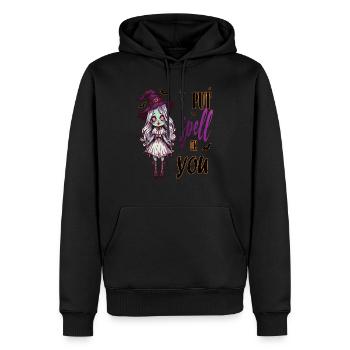 Zombie-Mädchen hat dich verzaubert - Männer Premium Bio Hoodie - Schwarz - Vorne - Nico (187cm)