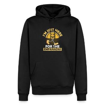 I'm Just Here For The Empanadas Latin Pastry Food - Männer Premium Bio Hoodie - Schwarz - Vorne - Nico (187cm)