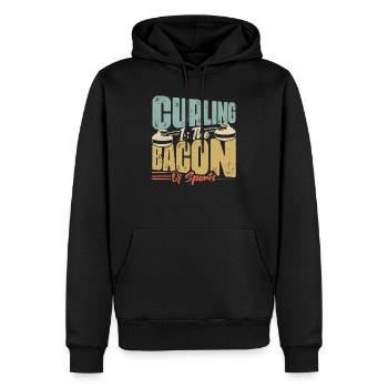 Curling Is The Bacon Of Sports Broom Curler Ice Sp - Männer Premium Bio Hoodie - Schwarz - Vorne - Nico (187cm)